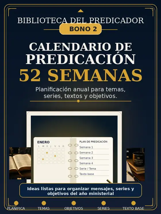 Calendario de Predicación 52 Semanas